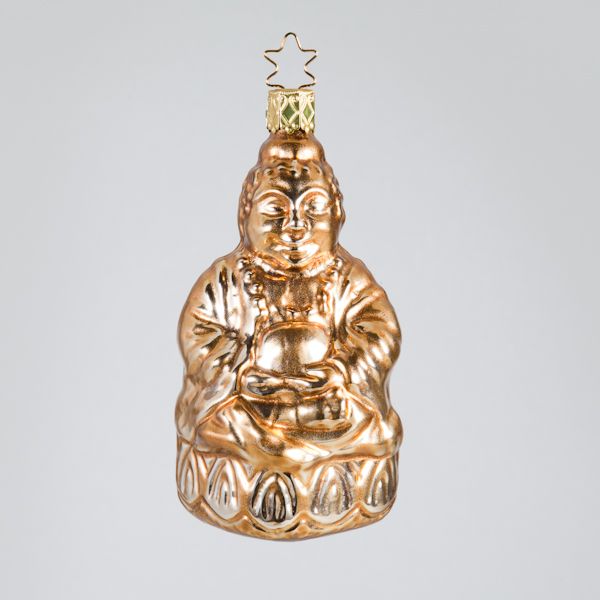 Christbaumkugel, Die Weisheit des Buddha, 5,5 x 10 cm