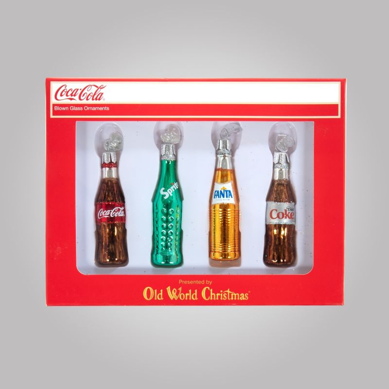 Christbaumfigur-Set, Coca Cola Mini-Beverage Set