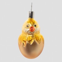 Christbaumfigur, Vogel „Küken im Ei“, 7 x 5 cm