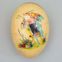 Osterdekoration, Füll-Osterei „Frühlingstag“, 15 cm