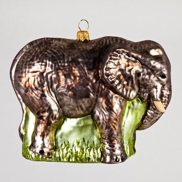 Christbaumkugel, Elefant, 13 x 10 cm
